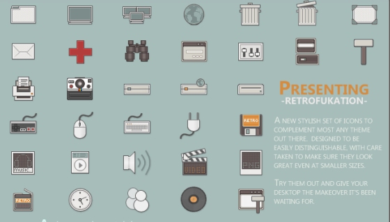 Retrofukation Icons