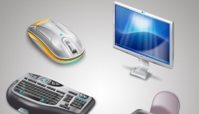 Computer Part Icon Set