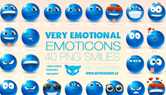 Very Emotional Emoticons