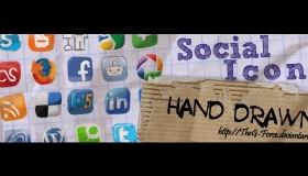 Hand Drawn Social Icons