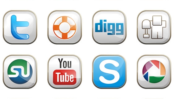 Square Social Media Icons