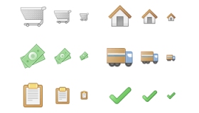 Checkout Process Icons