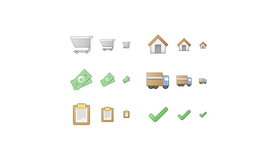 Checkout Process Icons