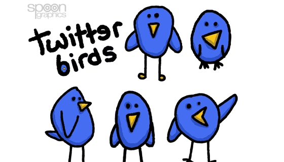 Cute and Simple Twitter Birds
