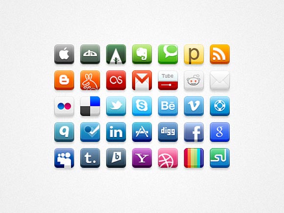 32px Social Media Icons