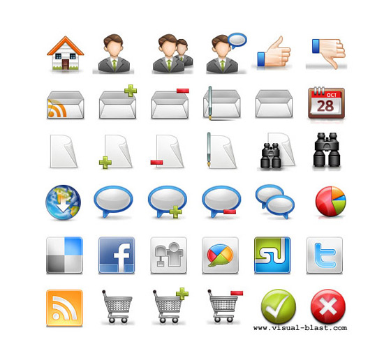 Blogging Icon Set