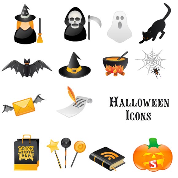 Halloween Vector Icon Set