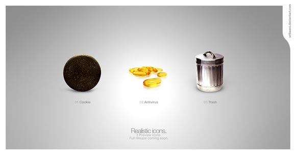 Realistic Icons Preview by Uribaani