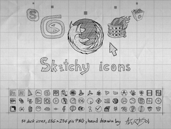 Sketchy Icons by AzureSol