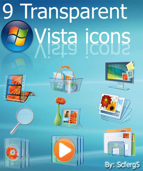 Transparent Vista icon Pack by Scferg5