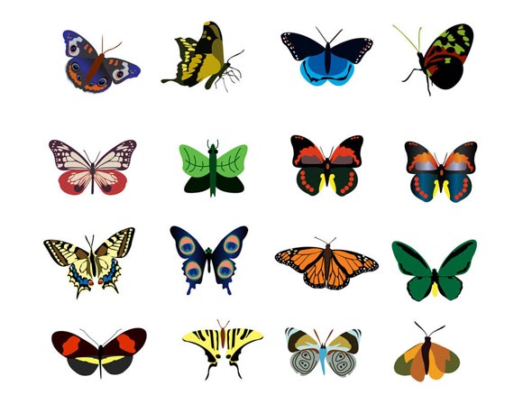 Butterfly Icon Set by Shawn10000