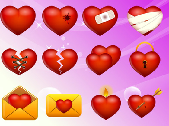 Valentine Love Icon Set