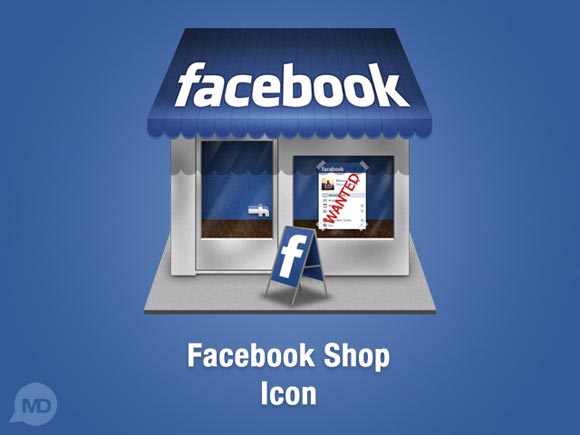 Facebook Shop Icon by Dembsky