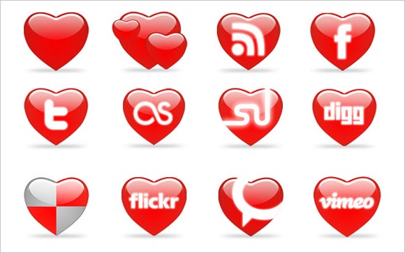 12 St.Valentine’s day Icons