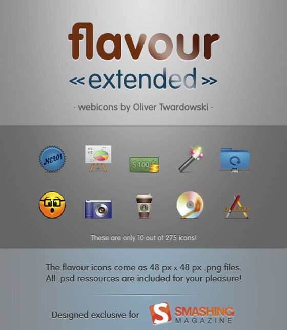 Flavour Icon Set for Web Designers