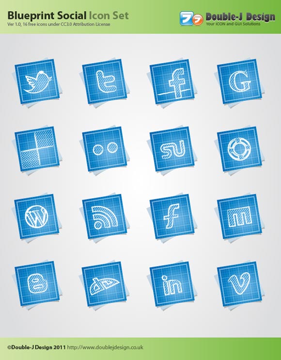 Blueprint Social Media Icons