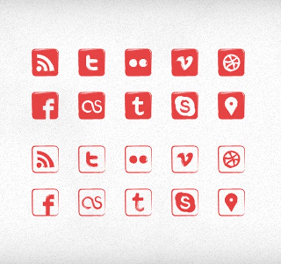 “Seal” Social Icons 