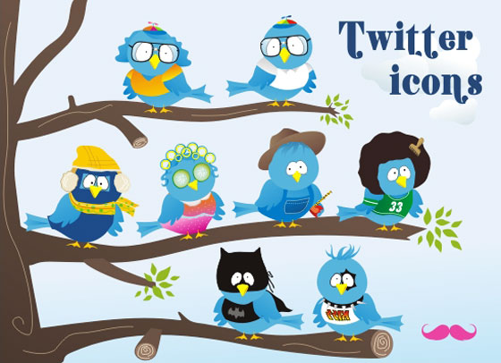 Free Twitter Icon Set