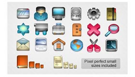 3D Glossy Icon Set