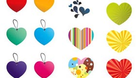 25 Free Vector Hearts