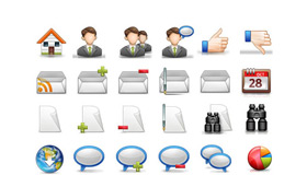 Blogging Icon Set