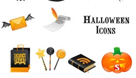 Halloween Vector Icon Set