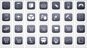 Matte Grey Square Business