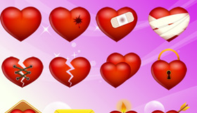 Valentine Love Icon Set