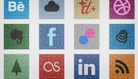 Fabric Social Icon Set