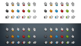 Free Hand Pointer Icons