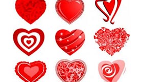 50 Love Heart Vectors