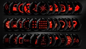 Icones black and red by Mariok13