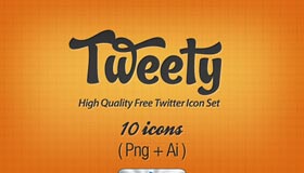 “Tweety” High Quality Twitter Icon Set