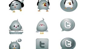 Chrome Twitter Icons