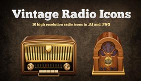 Vintage Radio Icons