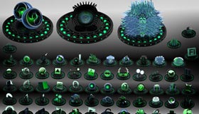 Black and Green Icon Set by Xylomon