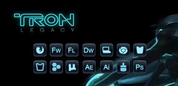 Tron Object Dock Icons by Ryujin2490