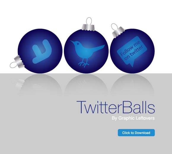 Free Twitter Balls Holiday Icons