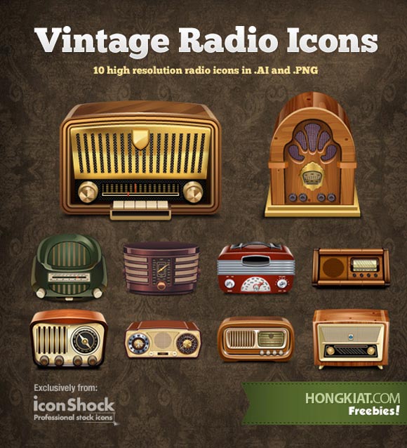 Vintage Radio Icons